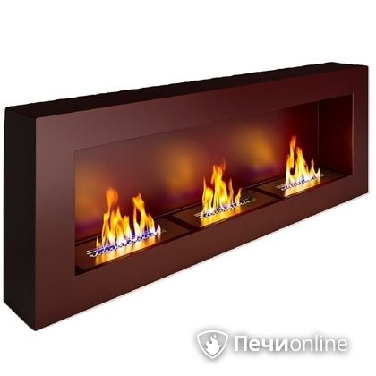 Биокамин ЭкоЛайф Fire Line black burgundy Арома в Кемерове